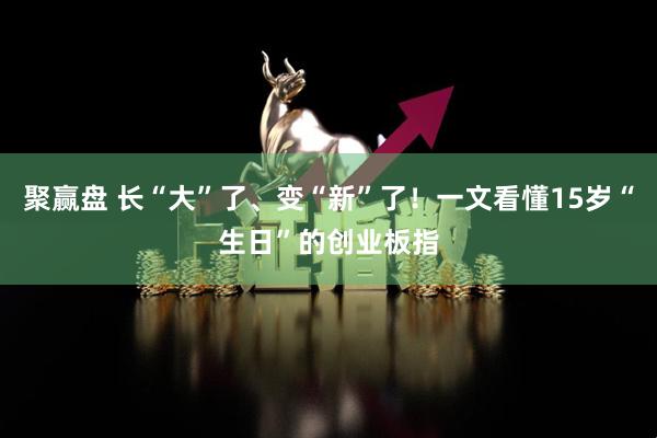 聚赢盘 长“大”了、变“新”了！一文看懂15岁“生日”的创业板指